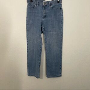 Lee Classic fit straight leg Blue Denim Jeans size 10 petite casual everyday